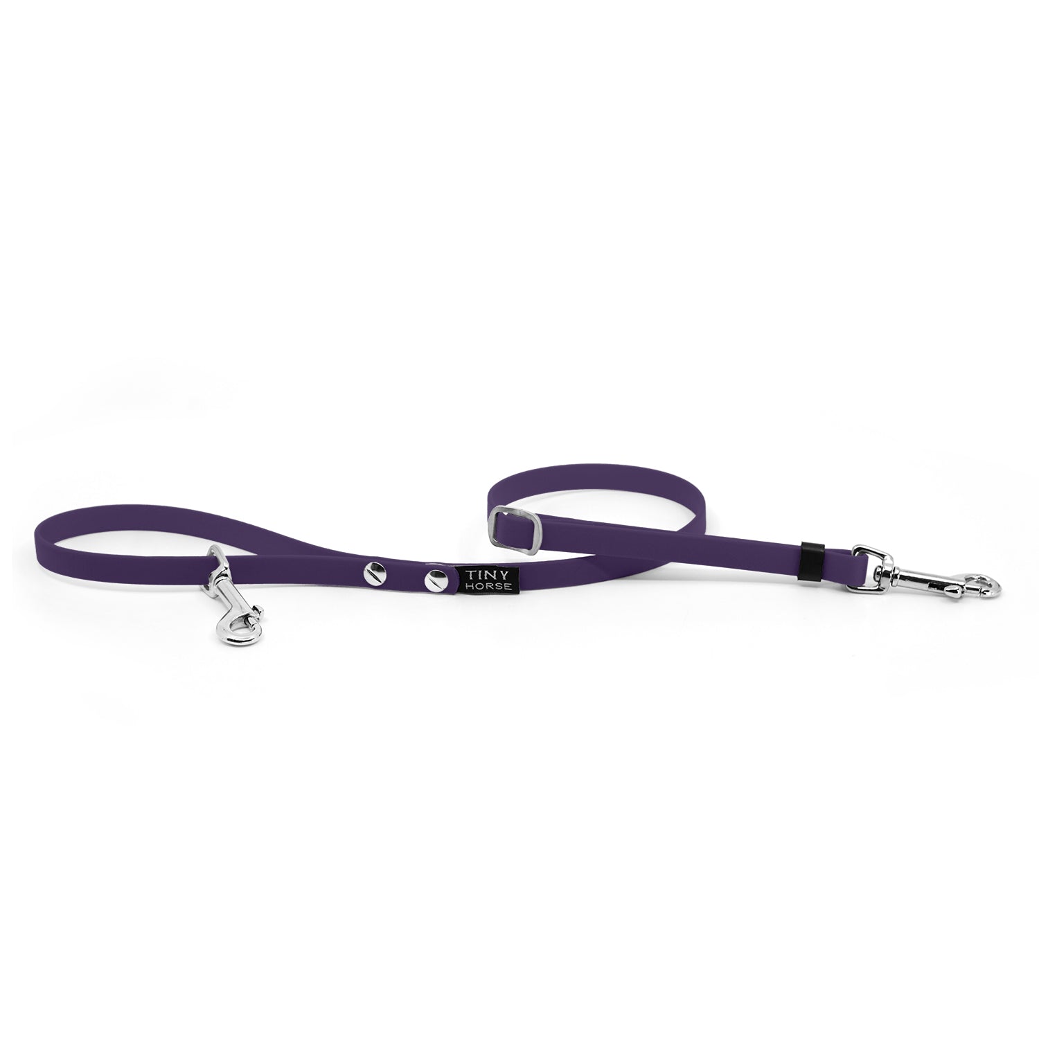 Purple lightweight adjustable biothane leash for walking smaller dogs